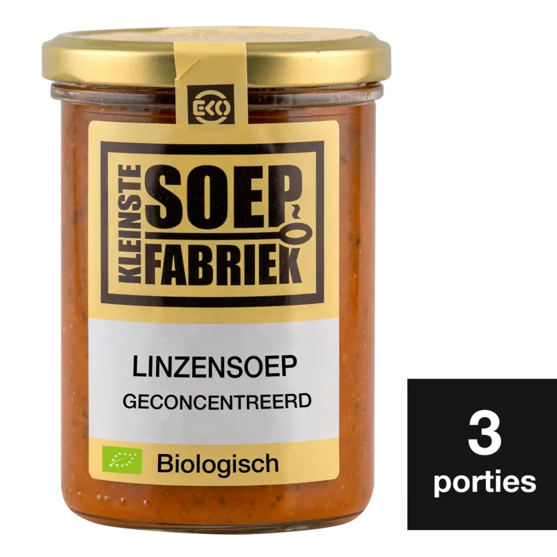 Kleinste Soepfabriek Linzensoep biologisch
