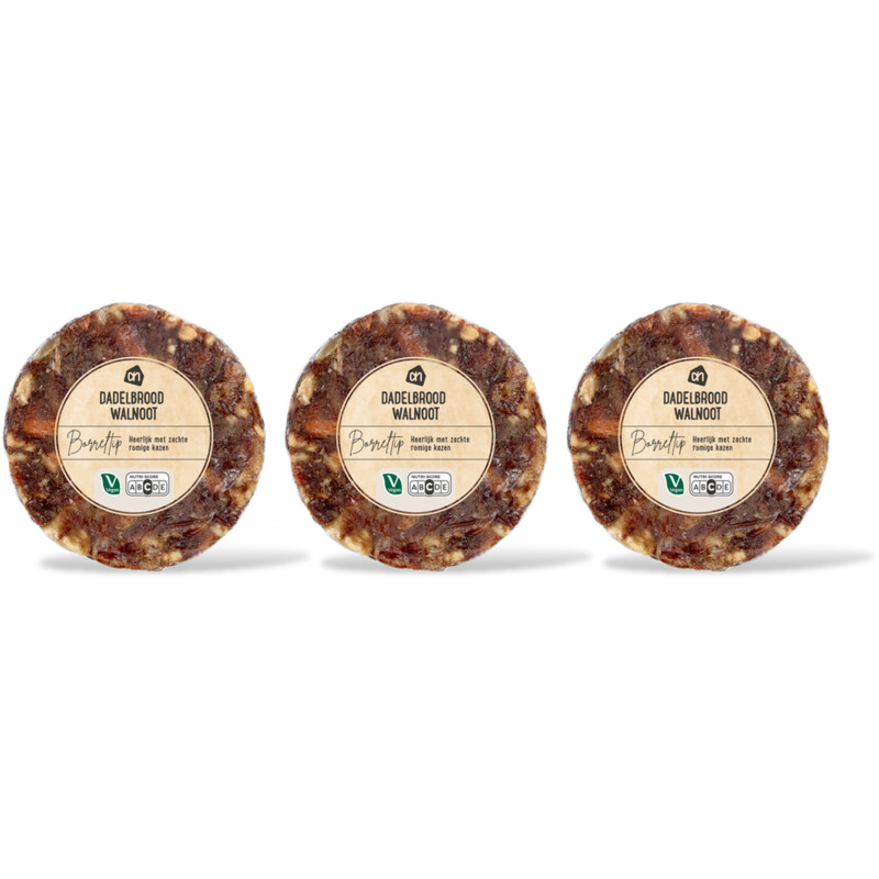 AH Dadelbrood met walnoot 3-pack