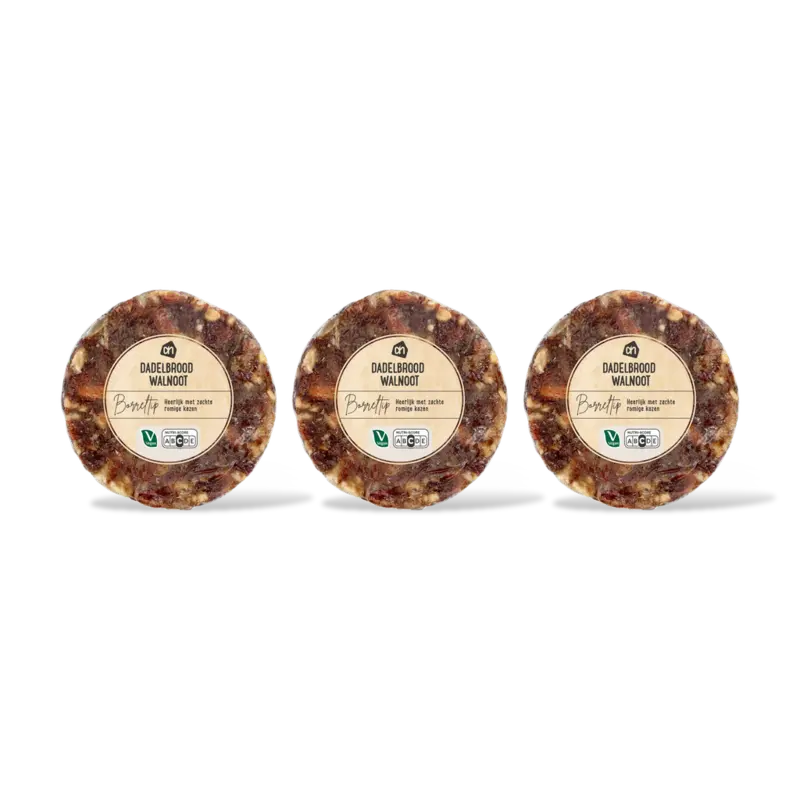 Dadelbrood met walnoot 3-pack