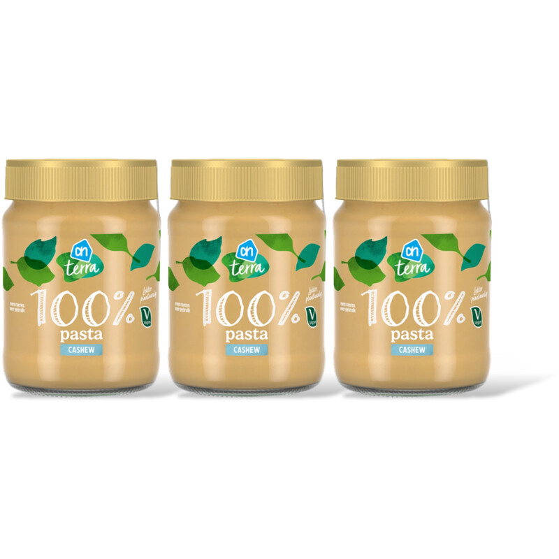 AH Terra Plantaardig 100% pasta cashew 3-pack