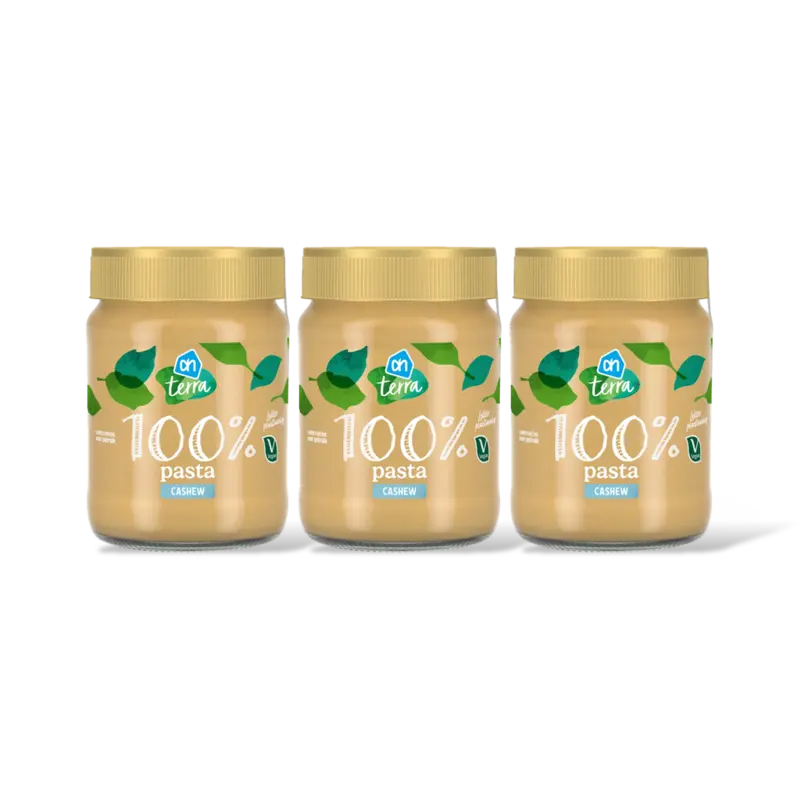 AH Terra Plantaardig 100% pasta cashew 3-pack