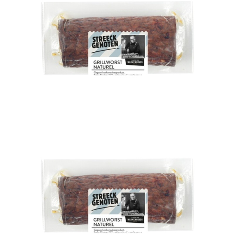 Een afbeelding van AH Grillworst naturel stukje 2-pack