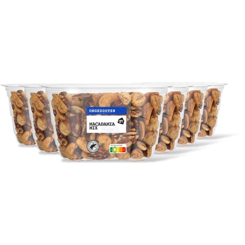 AH Ongezouten macadamia mix 6-pack