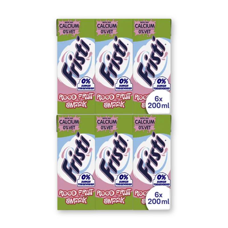 Rood fruit 0% suiker 6x 2-pack