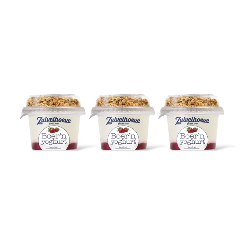 Boer'n muesli aardbei 3-pack