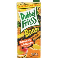 Een afbeelding van DubbelFrisss Boost ananas & mango