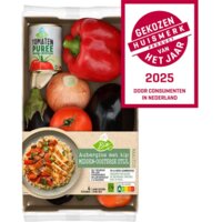 Een afbeelding van AH Biologisch Aubergine kip Midden-Oosterse verspakket