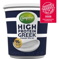 Een afbeelding van Campina High protein Greek yoghurt 5% fat