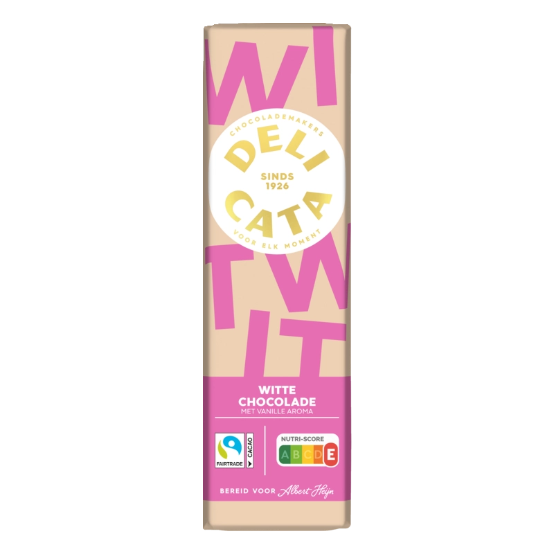 Reep witte chocolade met vanille aroma