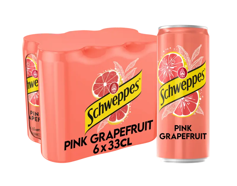 Schweppes Pink grapefruit 6-pack