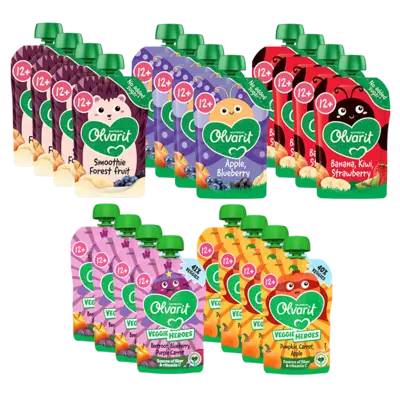 pdp-image-Olvarit Knijpfruit/groente 12+mnd babyvoed 20pck