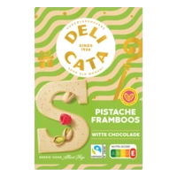 Delicata Chocoladeletter wit pistache framboos