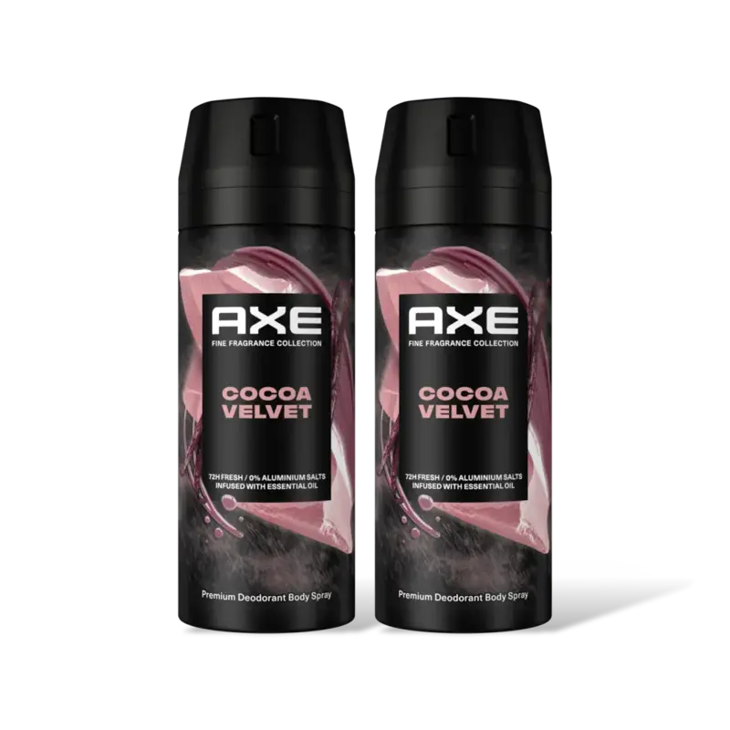 Axe Cocoa velvet deodorant bodyspray 2-pack