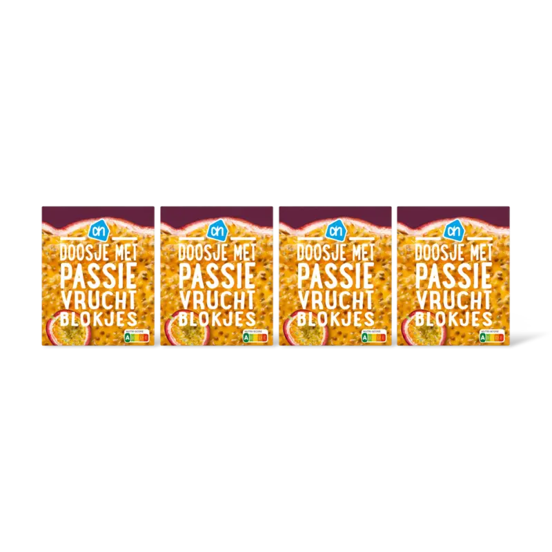 Doosje met passievruchtblokjes 4-pack