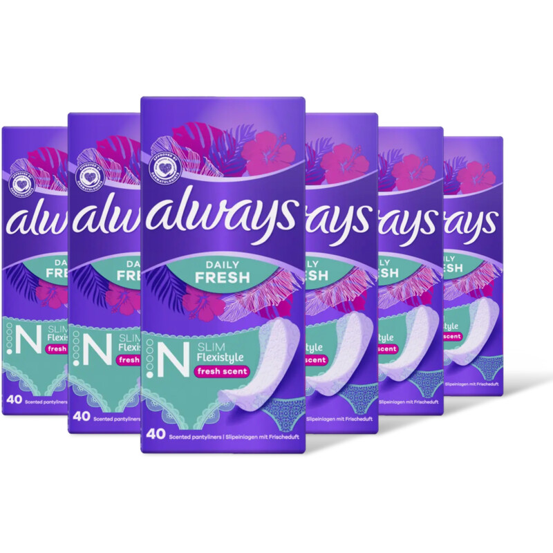Always Daily frsh slm flexistyle inlegkruis 6pk