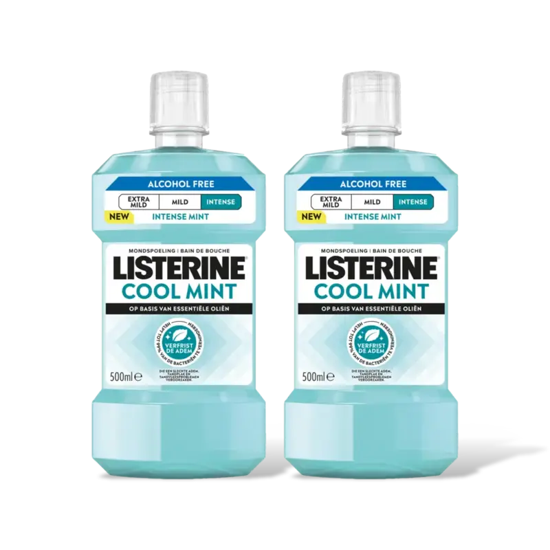 Listerine Coolmint alcholfree intense 2-pack
