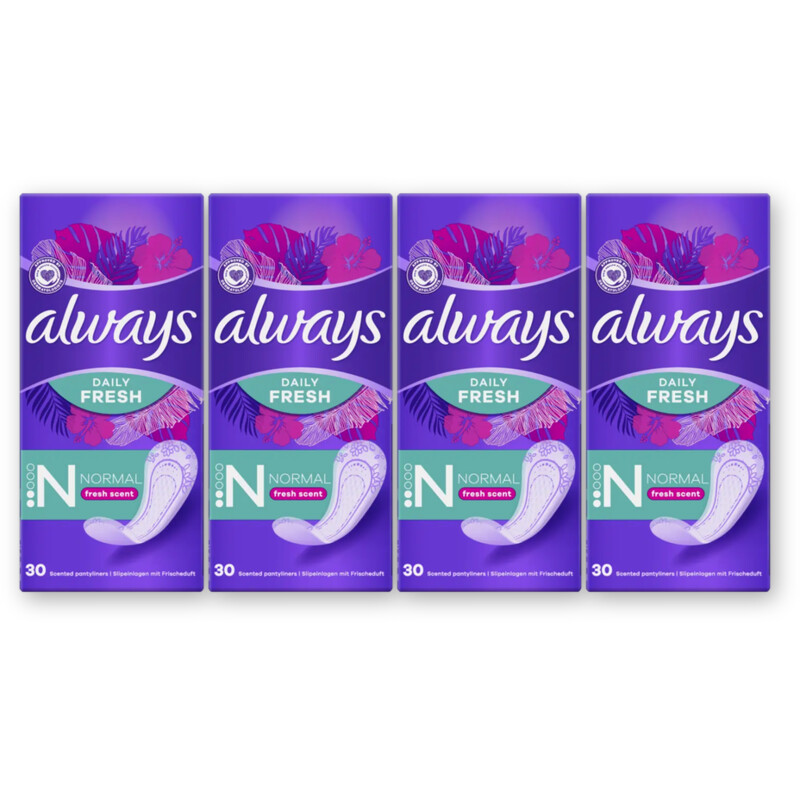 Always Dailies Fresh Normal 4-pack