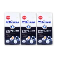 Wilhelmina Drop & mint ballen 3-pack