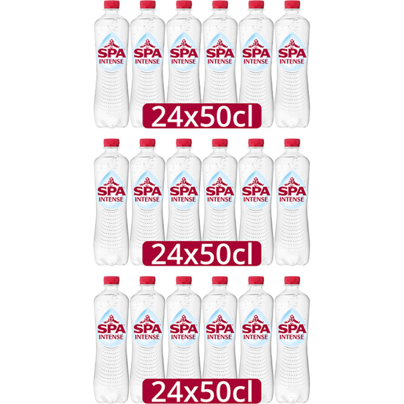 Spa Intense bruisend mineraalwater 72-pack