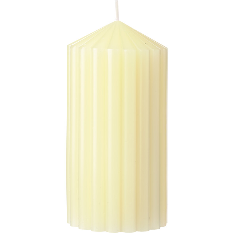 Een afbeelding van AH Excellent Vormkaars rond ribbel cream