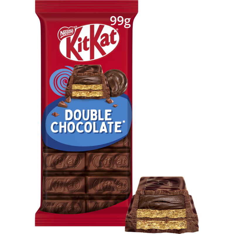 Een afbeelding van Kitkat Melkchocoladereep double chocolate