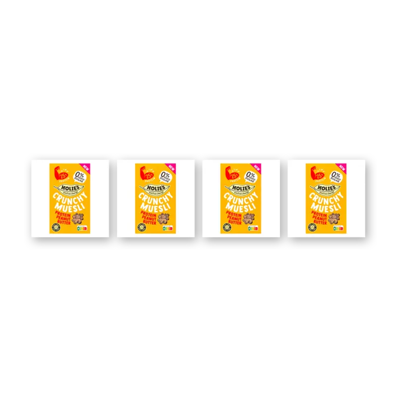 Holie's Crunchy muesli protein peanut 4-pack
