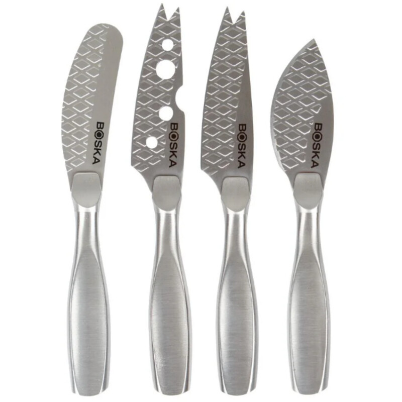 Een afbeelding van Boska Mini kaasmessenset Monaco zilver