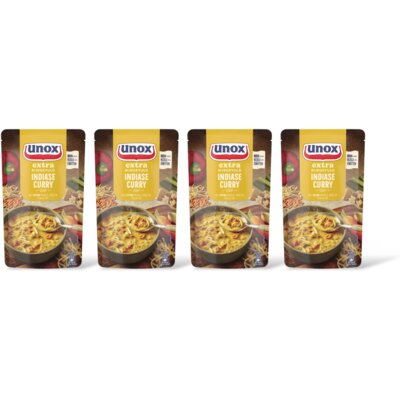 Unox Indiase currysoep 4-pack