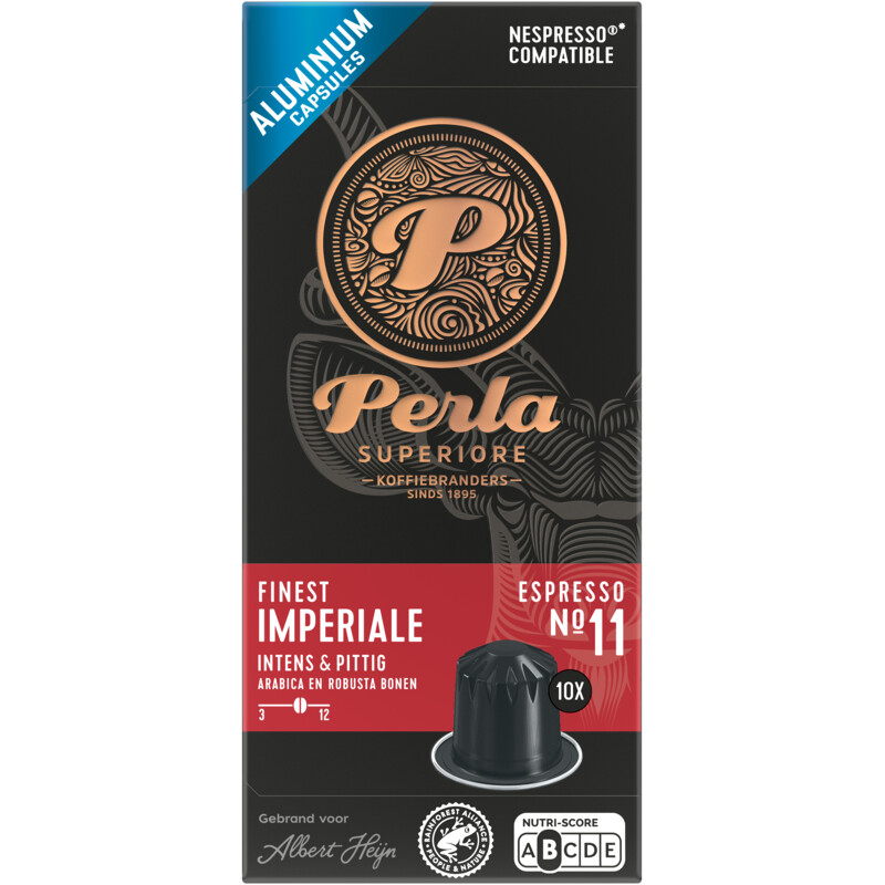 Een afbeelding van Perla Superiore Italian roast Palermo espresso capsules