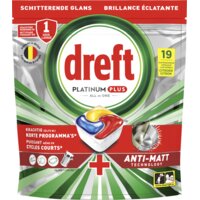 Een afbeelding van Dreft Platinum plus vaatwascapsules citroen