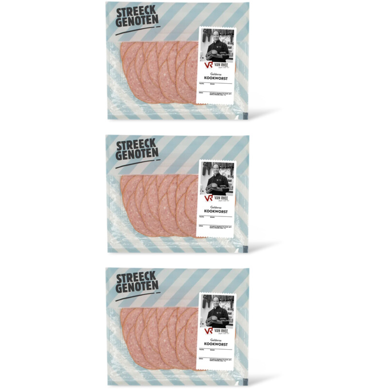 Streeckgenoten Gelderse kookworst 3-pack
