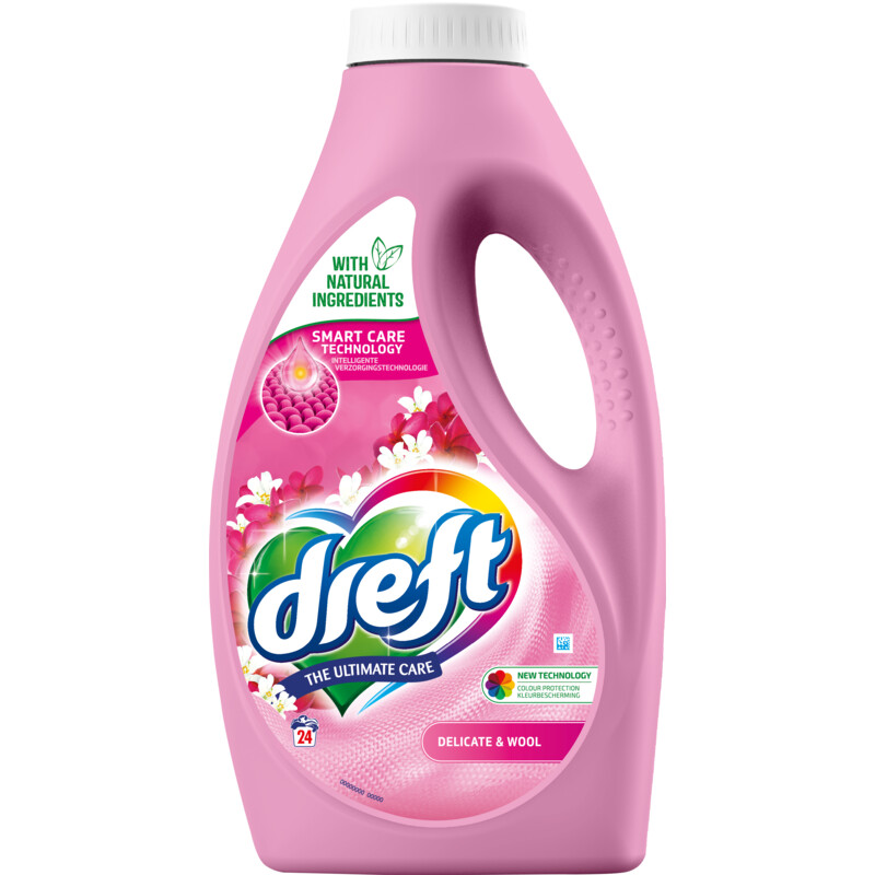 Een afbeelding van Dreft Ultimate care wasmiddel deli & wool