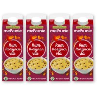 Melkunie Rum rozijnen vla 4-pack