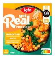 Iglo Get real protein Moroccan spiced chicken