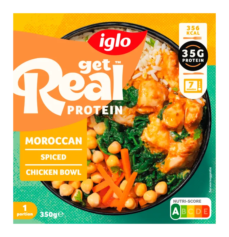 Get real protein Moroccan spiced chicken