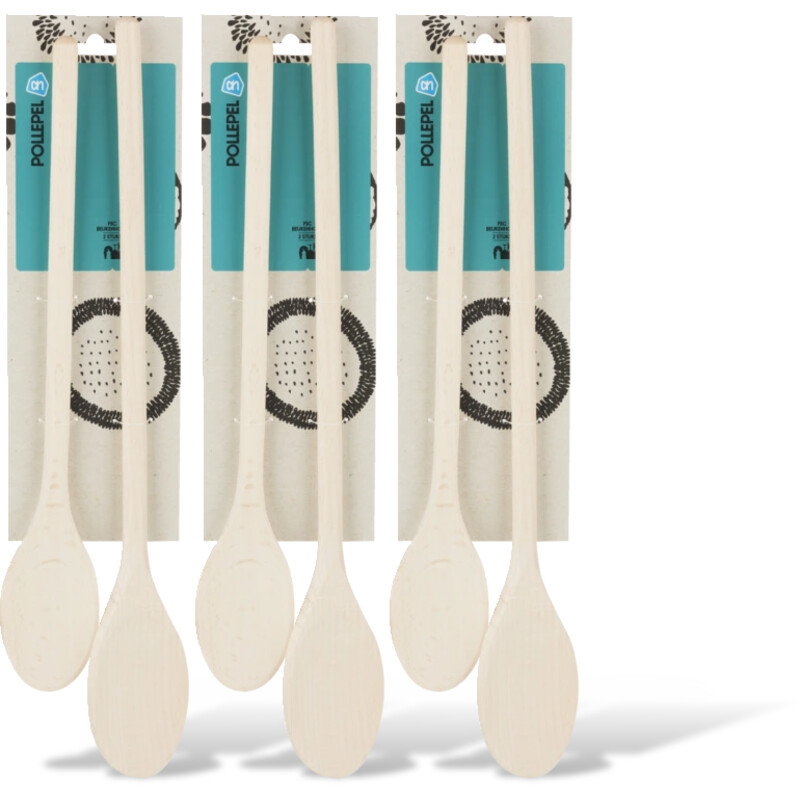 AH Beukenhouten pollepels 3-pack