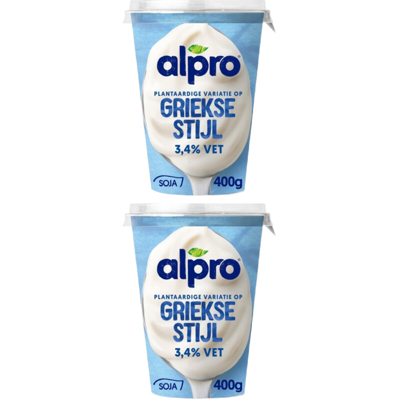 Een afbeelding van Alpro Plantaardig Griekse stijl 2-pack