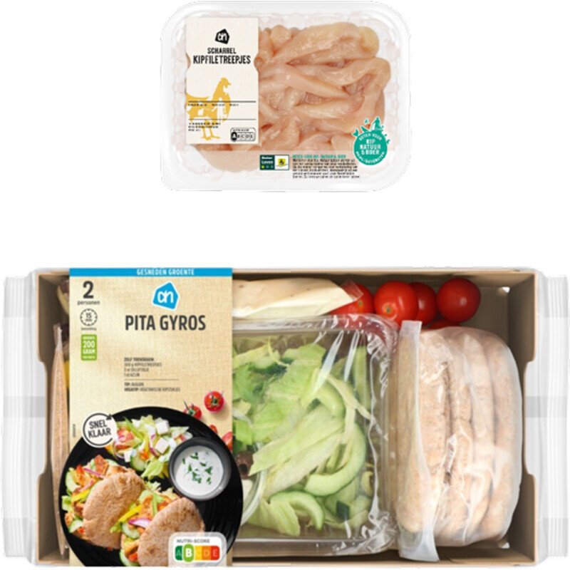 Een afbeelding van AH Gesneden Griekse Pita Gyros Verspakket