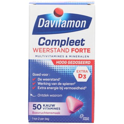 pdp-image-Davitamon Compleet weerstand forte kauwvitamines