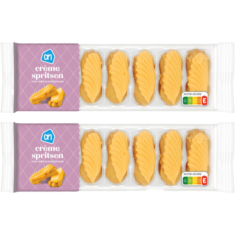 Een afbeelding van AH Crème spritsen met advocaatsmaak 2-pack