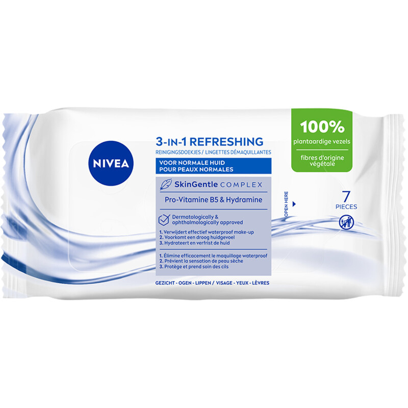 NIVEA 3in1 verfrissende reinigingsdoekjes