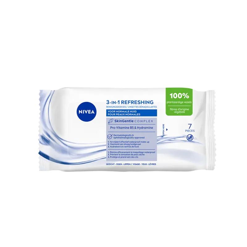 NIVEA 3in1 verfrissende reinigingsdoekjes