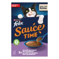 Felix Sauce time met kip- of zalmsmaak