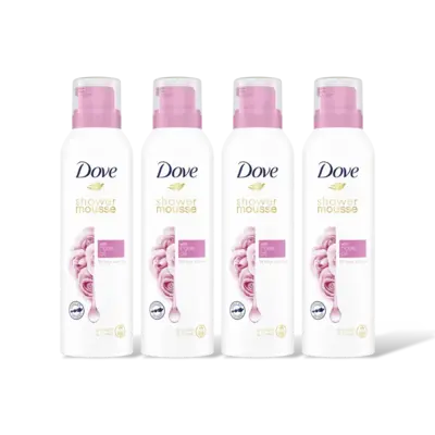 pdp-image-Dove Rose oil shower mousse 4-pack