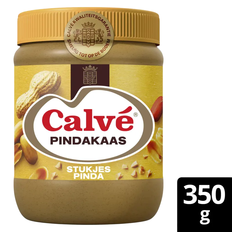 Calve Pindakaas met Stukjes Pinda