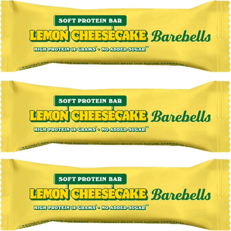 Een afbeelding van Barebells Soft Lemon Cheesecake 3-pack