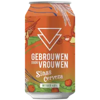 Gebrouwen door vrouw Sinas cerveza