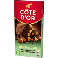 Een afbeelding van Côte d'Or Chocoladereep puur met hele amandelen
