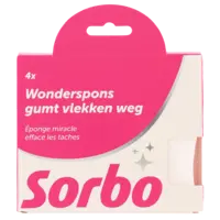 Sorbo Wonderspons gumt vlekken weg 4st