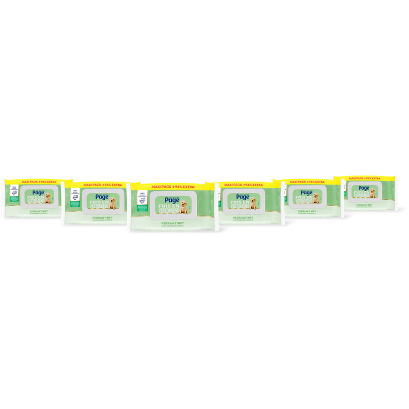 Page Aloë vera vochtig toiletpapier 6-pack